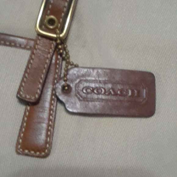 Coach purse creme and brown - Picture 5 of 5